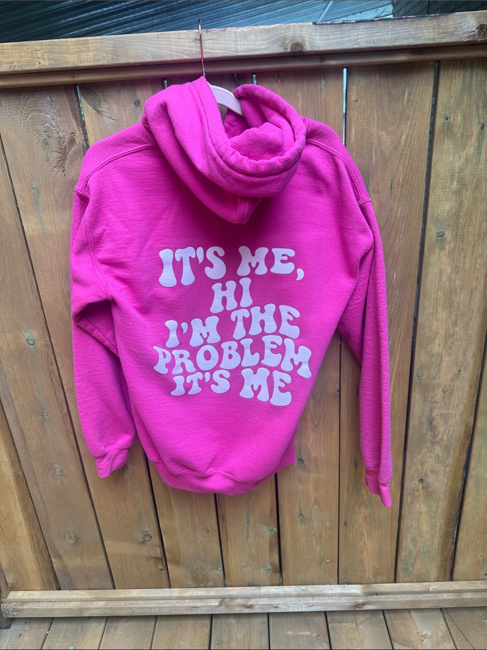 Taylor Swift Lyric Hot Pink Graphic Hoodie